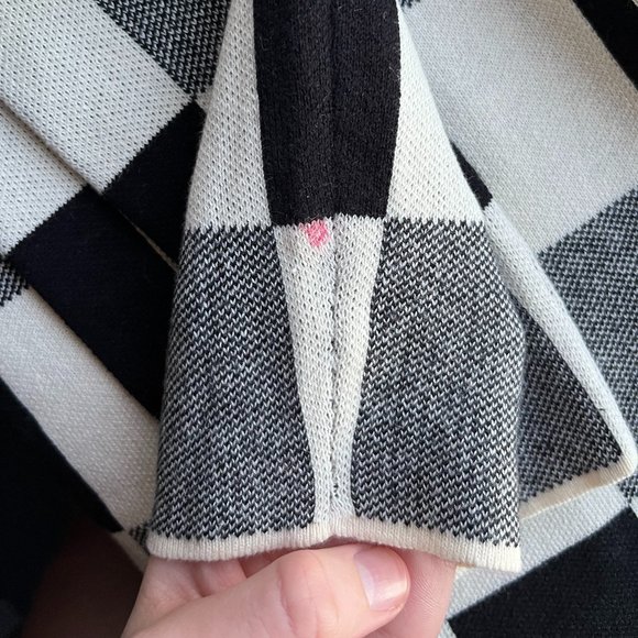 Cider Knit Game Night Checkered Mini Dress; Black, Grey, Cream Checkerboard - Picture 4 of 6